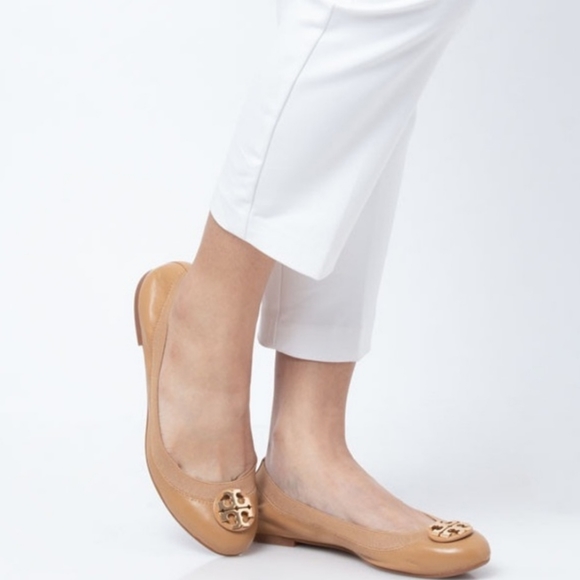 claire elastic ballet flats tory burch